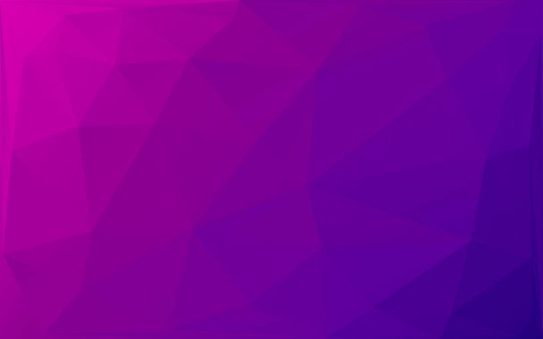 Purple and blue gradient low poly background. Triangular pattern, modern design. Geometric gradient background, origami style. Polygonal mosaic template with place for content. Vector illustration - Vector, Image