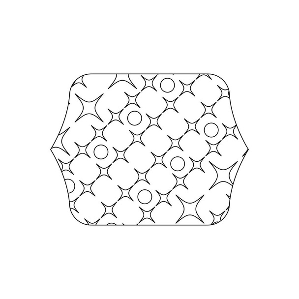 rectángulo de línea con la decoración gráfica sin costuras de fondo textura vector ilustración
 - Vector, Imagen