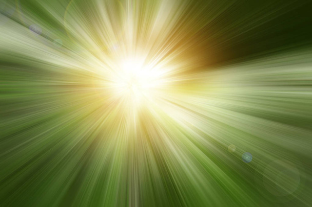 grüne helle Explosionslinien Hintergrund - Foto, Bild