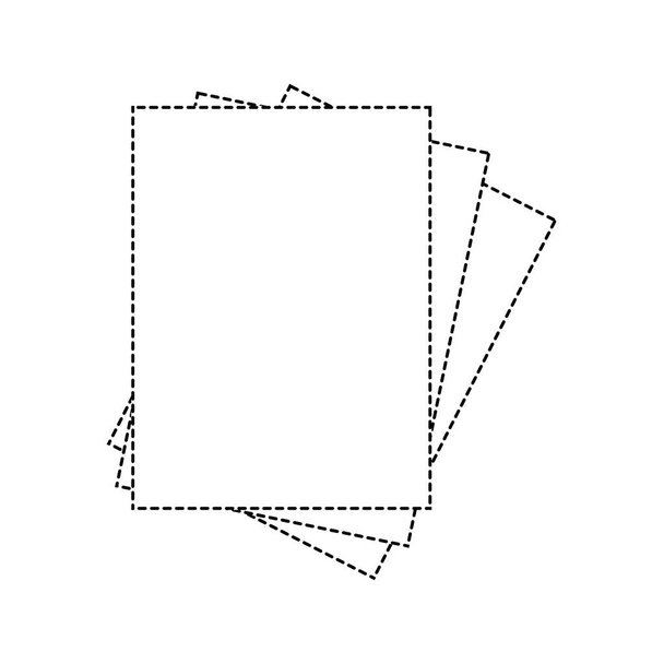διάστικτη καρτολίνα σχήμα αντικείμενο εκπαίδευσης σχολείο σχεδιασμό εικονογράφηση φορέα - Διάνυσμα, εικόνα
