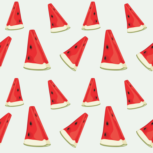 Seamless pattern with watermelon slices - Vektor, obrázek