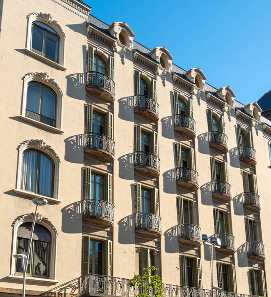 Beautiful catalonian Spanish architecture apartment building - Photo, Image