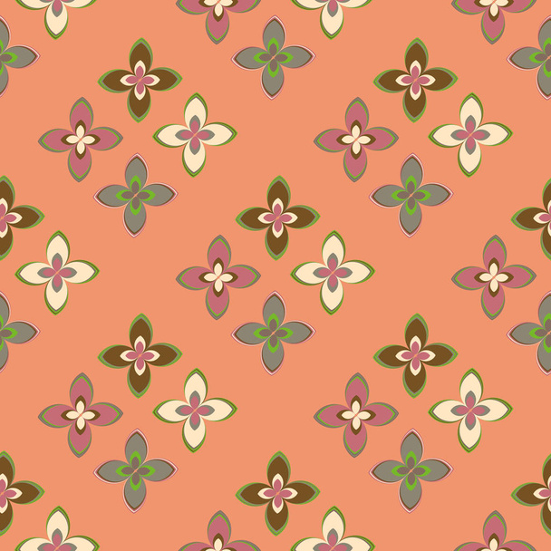  abstract floral  geometric seamless pattern for background - Vektör, Görsel