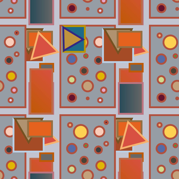 抽象的な幾何学的なカラフルなパターンベクトル図 - ベクター画像