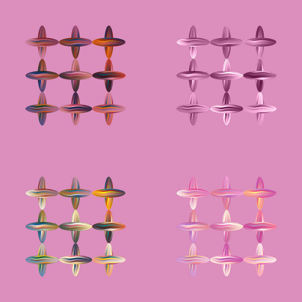 Hilos de colores cruces, ilustración de vectores para el fondo
 - Vector, Imagen