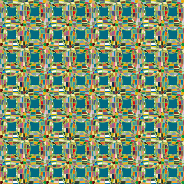 Absztrakt Kaleidoszkóp minta színes mozaik földgömbök - Vektor, kép