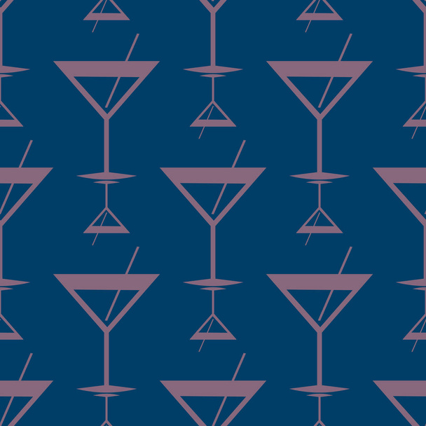 Тропічний візерунок коктейлів, барвисті безшовні Векторні ілюстрації
 - Вектор, зображення