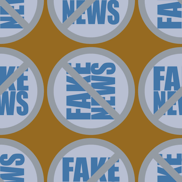 Концептуальный бесшовный шаблон с логотипом фейковых новостей. Глобальные проблемы человечества
. - Вектор,изображение