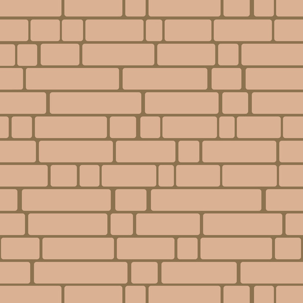 シームレスなテクスチャ レンガの壁の背景パターン. - ベクター画像