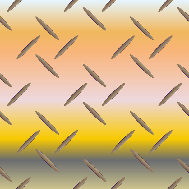 Vektor-Illustration von glänzendem Wellblech, Hintergrund aus Edelstahl - Vektor, Bild