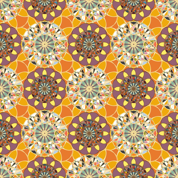 Astratto colorato caleidoscopico mosaico mandala sfondo
 - Vettoriali, immagini