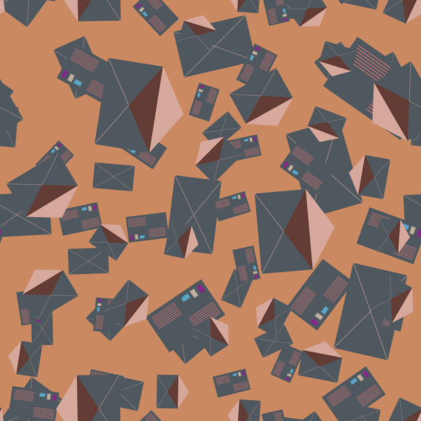 envelopes seamless pattern, vector illustration  - Vector, Image