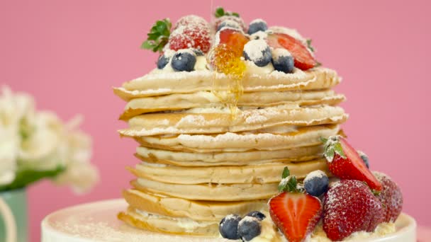 Pancake stack cake, Martedì grasso Pancake Day celebrazione
. - Filmati, video