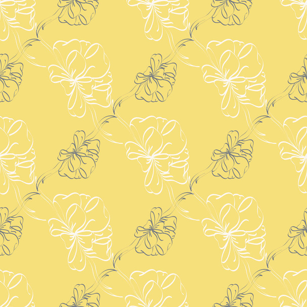 Colored bows and ribbons seamless patterned background. - Vettoriali, immagini