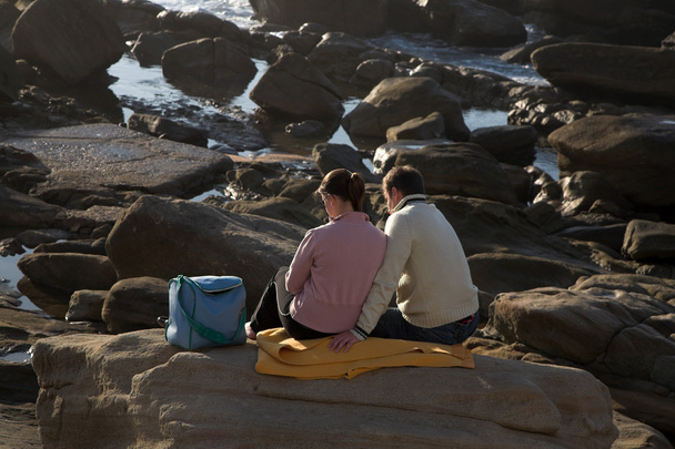 Couple plage picinique
 - Photo, image