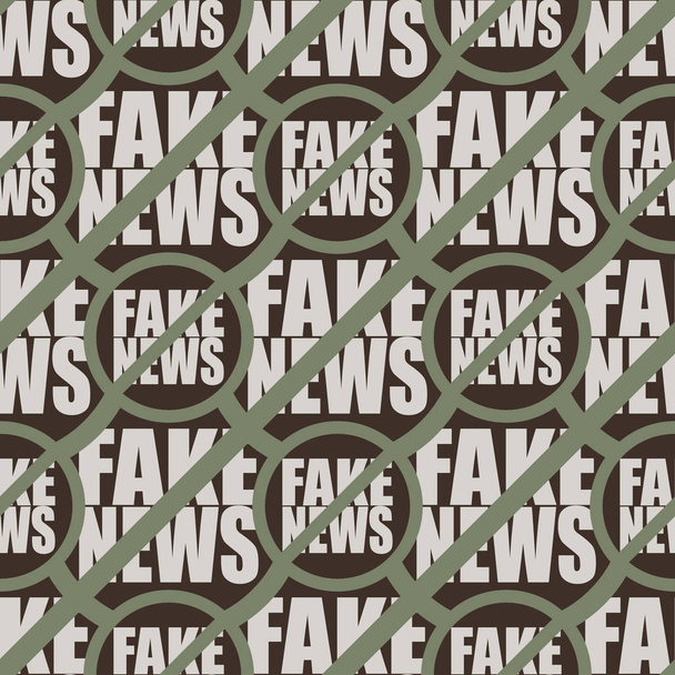 Modello concettuale senza cuciture con logo fake news. Problemi globali dell'umanità. Illustrazione vettoriale
 - Vettoriali, immagini