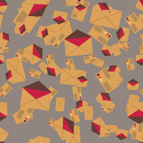 envelopes padrão sem costura, ilustração vetorial
  - Vetor, Imagem