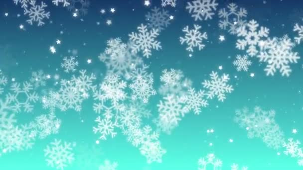 Νιφάδα χιονιού φόντο Hd - Πλάνα, βίντεο