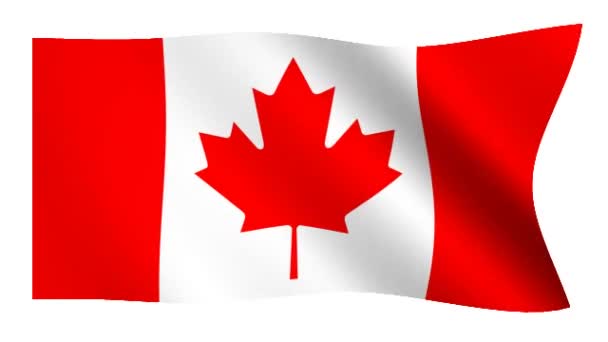 Flagge von Kanada - Filmmaterial, Video