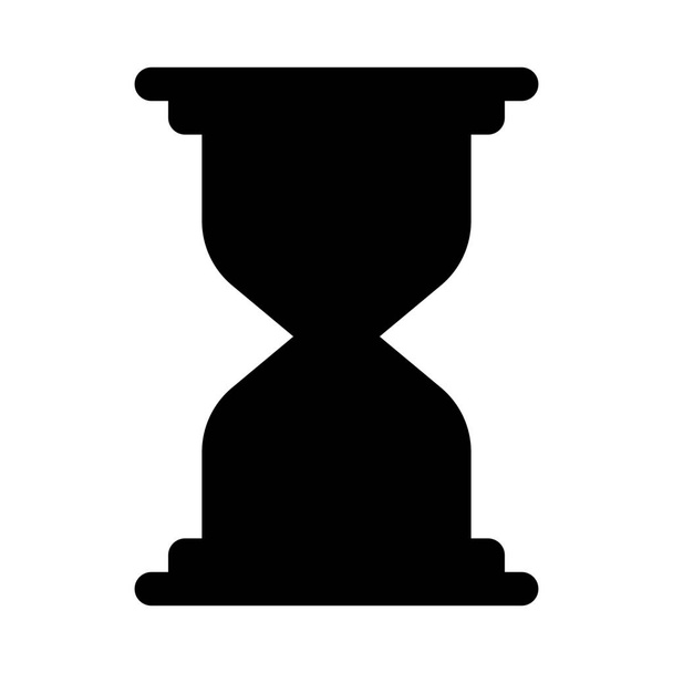 Reloj de arena, fondo del dispositivo de medición de tiempo de cerca aislado
 - Vector, Imagen