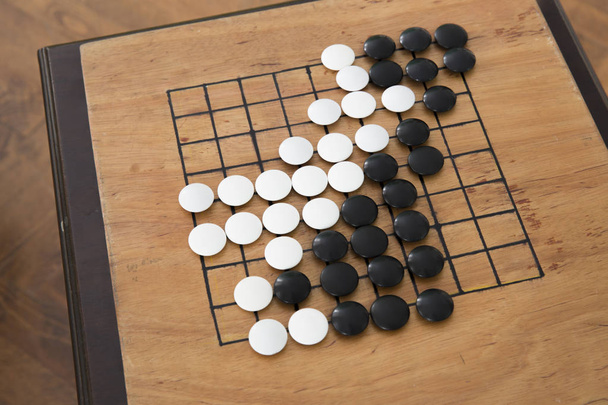 Go abstract strategy board game for two players - Photo, image