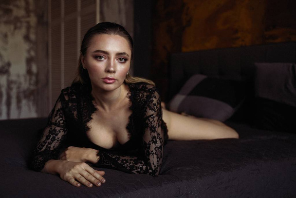  Sexy beautiful woman  wearing lingerie                    - Fotografie, Obrázek
