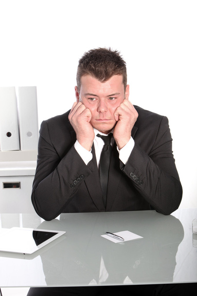 Depressed businessman - Фото, изображение
