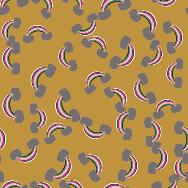 Rainbow seamless pattern. Rainbows design for textile, interior design, linen, etc. Симпатичные абстрактные дети
. - Вектор,изображение