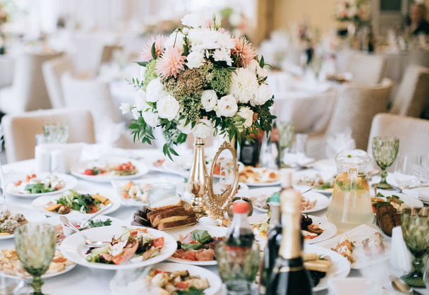 elegant wedding table setting and decoration - Photo, Image