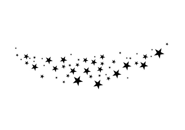 Estrellas sobre un fondo blanco
 - Vector, imagen