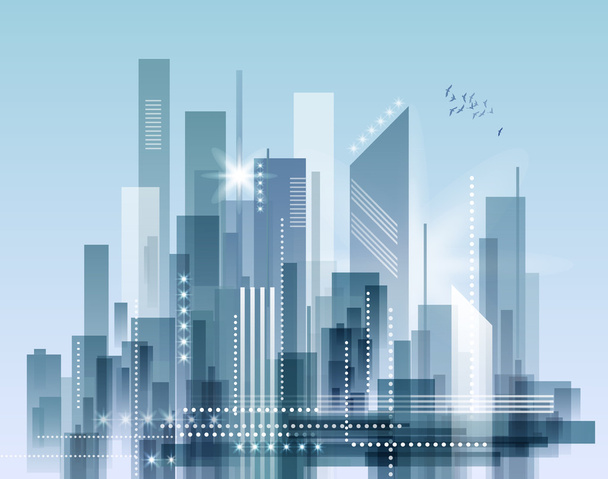 City skyline - Vector, Image