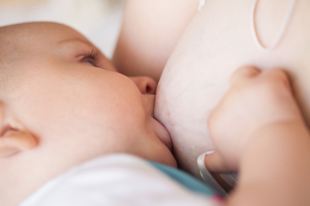 Breastfeeding closeup - Foto, afbeelding