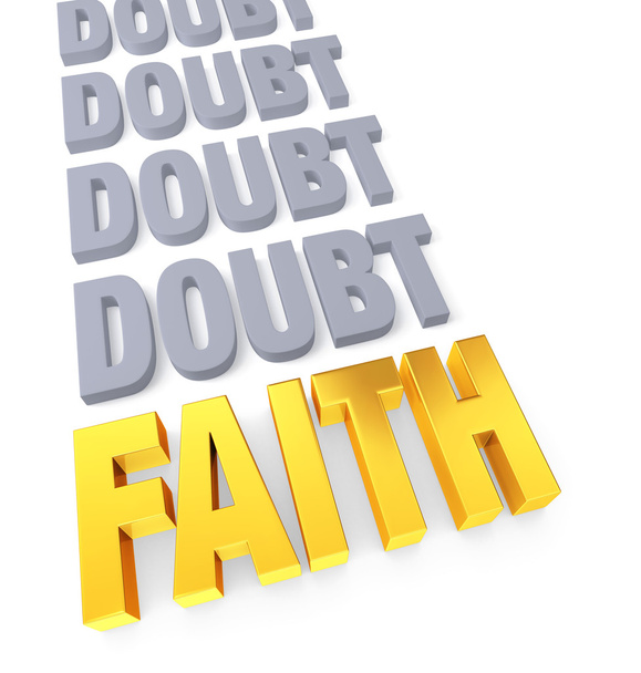Faith Overcomes Doubt - Photo, Image