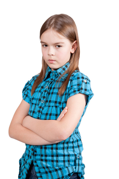 Angry young girl - Φωτογραφία, εικόνα