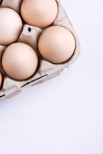 Hühnereier in Großaufnahme. Eier - Foto, Bild
