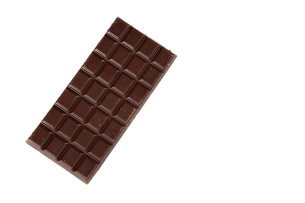 foto de barra de chocolate real para sobremesa no espaço de cópia de fundo branco
 - Foto, Imagem