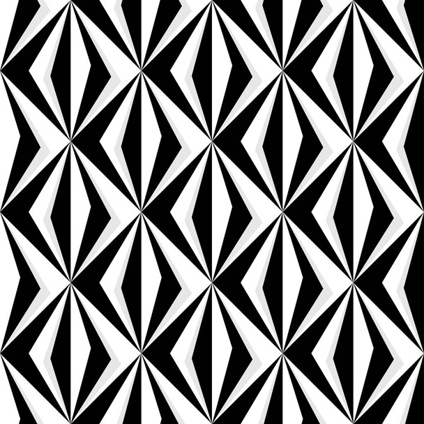 Геометричний діамантовий візерунок у чорно-білому
 - Вектор, зображення