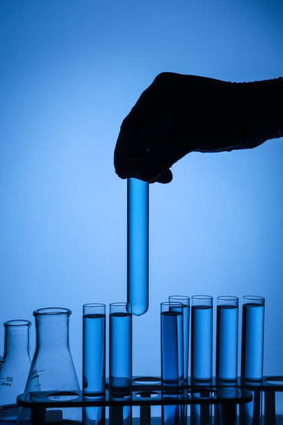 test tubes and chemicals - Фото, изображение