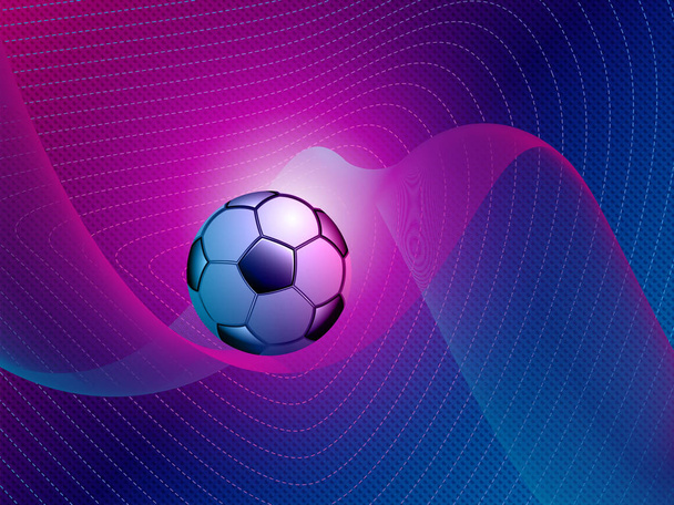 Abstract design template for soccer covers, sport placards with ball, vector illustration - Vector, Image