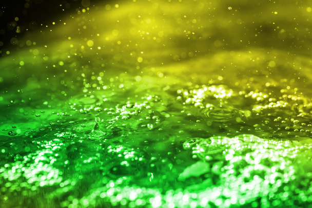 Colored water drop. - Φωτογραφία, εικόνα