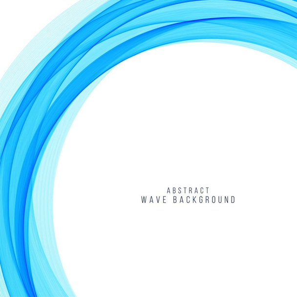 Abstract blue wave elegante achtergrond - Vector, afbeelding