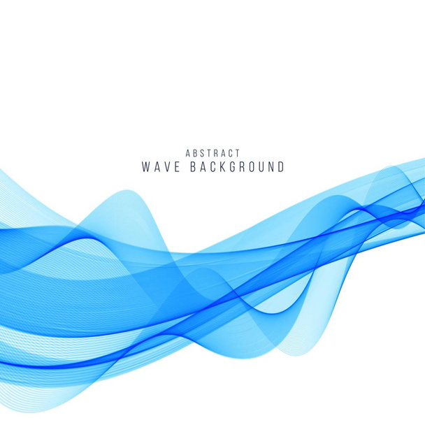 Absztrakt stílusos kék hullám háttér - Vektor, kép