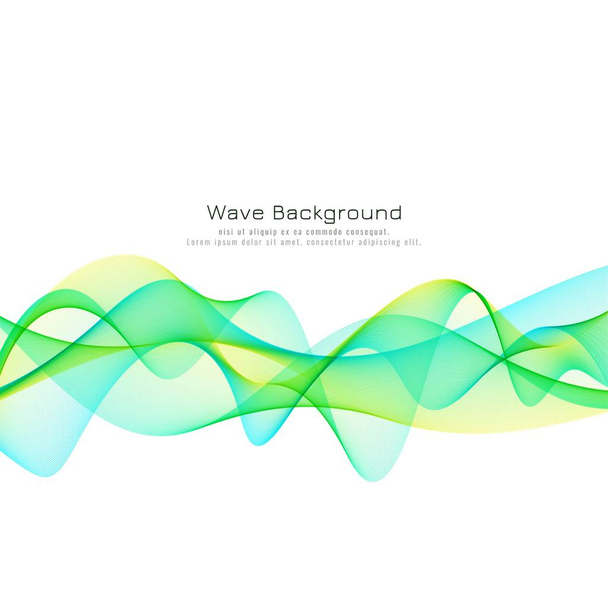 Abstract colorful wave modern background - Vector, Image
