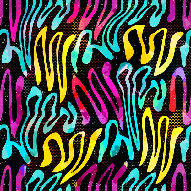 Graffiti abstract seamless pattern grunge effect illustration - Foto, afbeelding