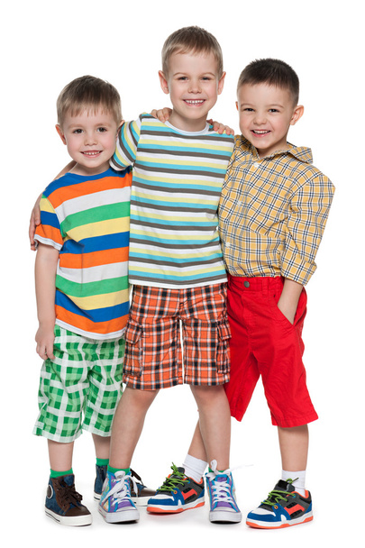 Kolme muoti pikku pojat raidallinen paita
 - Valokuva, kuva