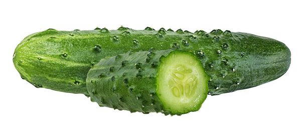 Cucumber isolated on white background - Photo, Image