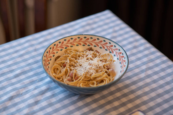 Carbonara, traditionele Italiaanse gerechten - Foto, afbeelding