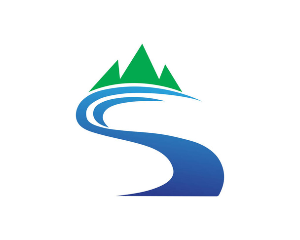 River Logo Modello icona vettoriale illustratio
 - Vettoriali, immagini