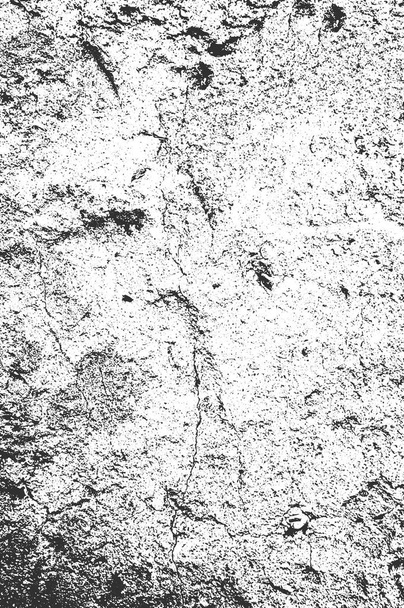 Distress old cracked concrete wall texture. EPS8 vector. - Vector, Image
