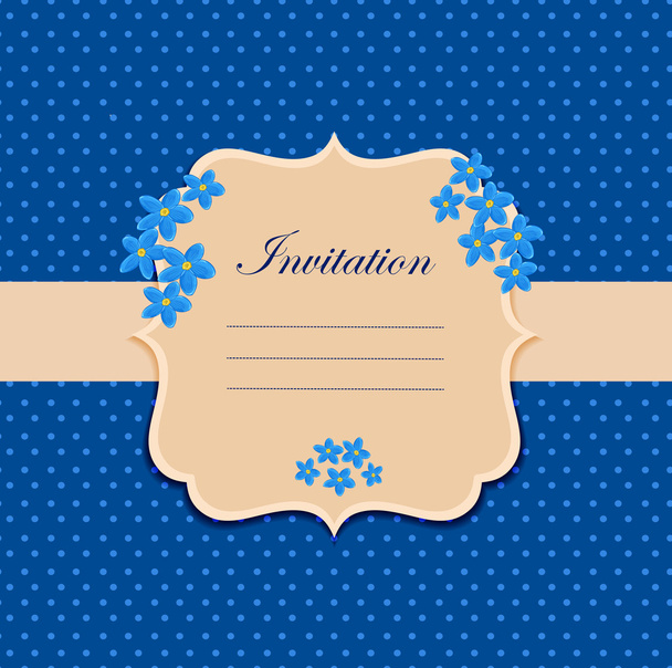 Carte d'invitation - Vecteur, image